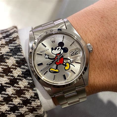 rolex prexciosio miky mouse|rolex mickey mouse watch.